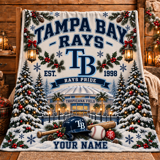 Premium MLB x TB Pride Personalized Name Blanket