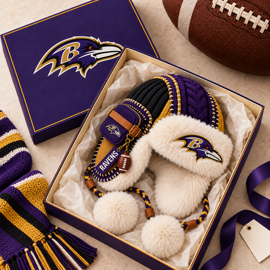 Premium NFL BAL Plush Trapper Hat