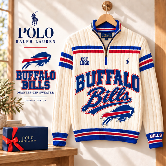 Premium NFL BB Long Zip Polo Shirt