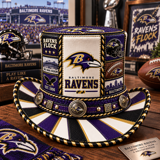 Premium NFL BR Leather Top Hat
