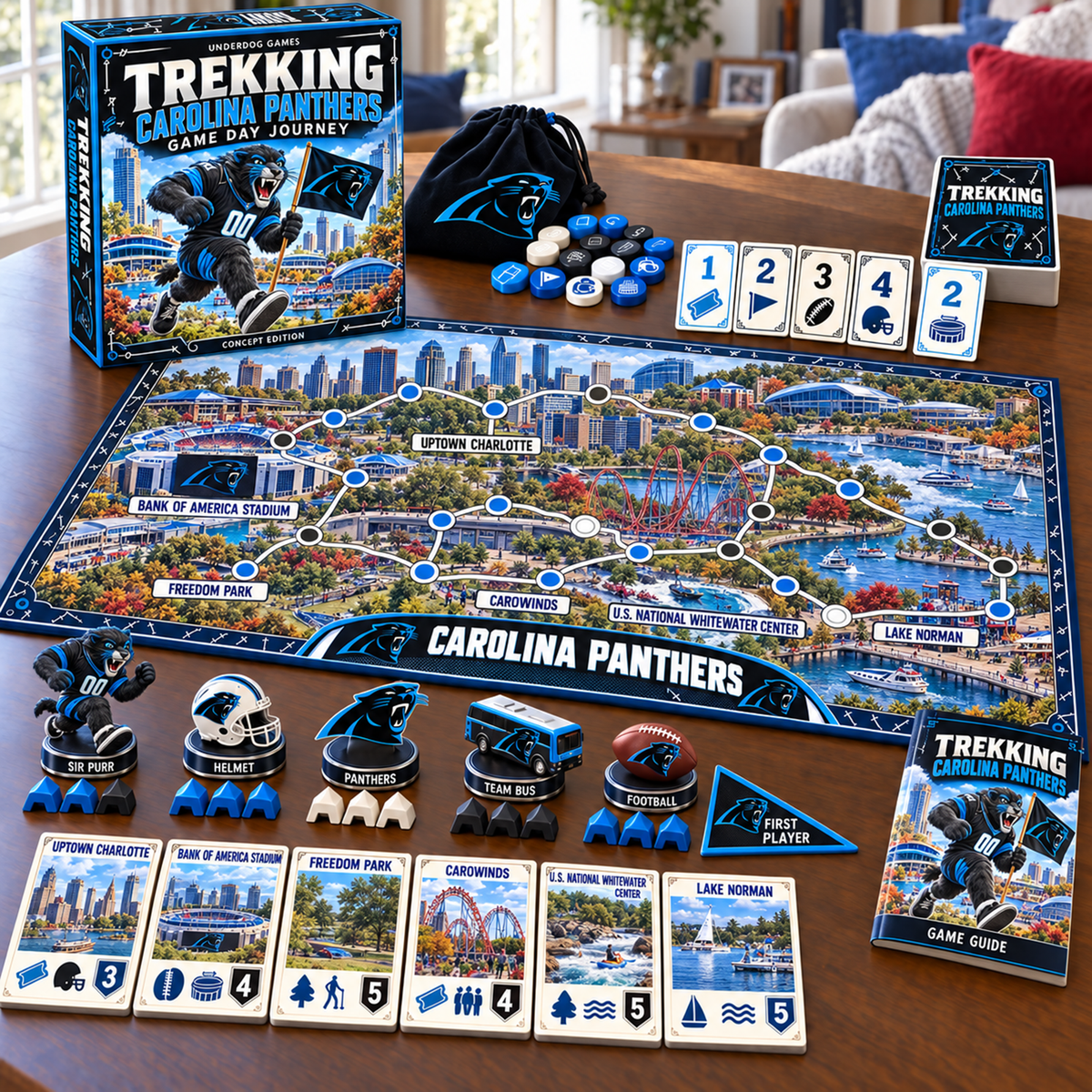 Premium NFL CAR Trekking Adventure Board Game