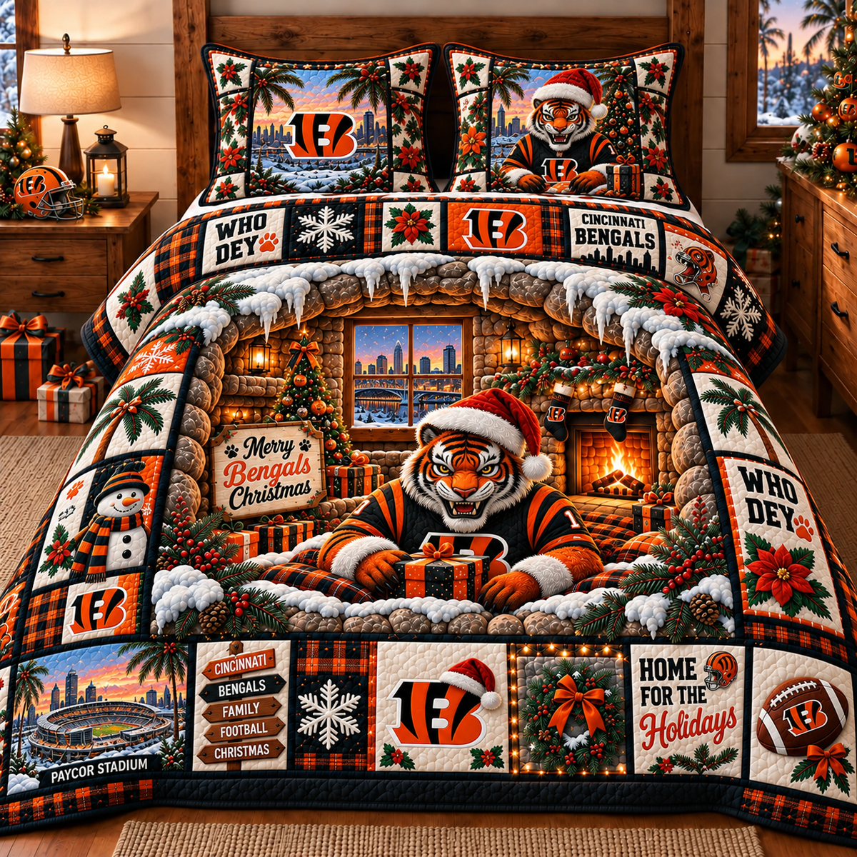 Premium NFL CIN Bedding Set