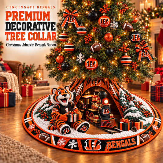 Premium NFL CIN Decorative Tree Collar