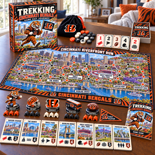 Premium NFL CIN Trekking Adventure Board Game