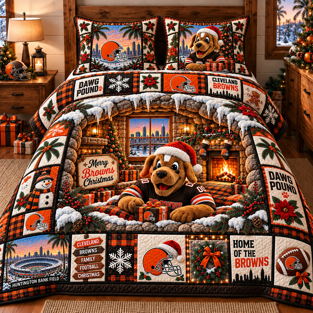 Premium NFL CLE Bedding Set
