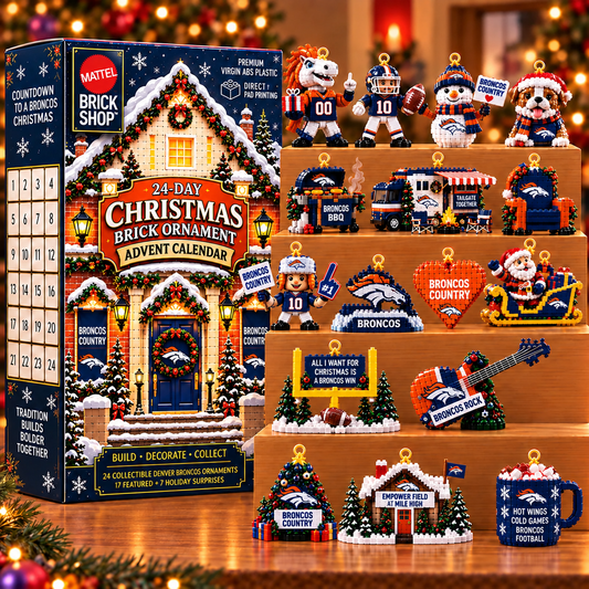 Premium NFL DB Christmas Brick Ornament Advent Calendar