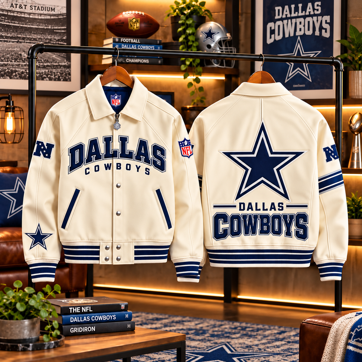 Premium NFL DC LETTERMAN JACKET