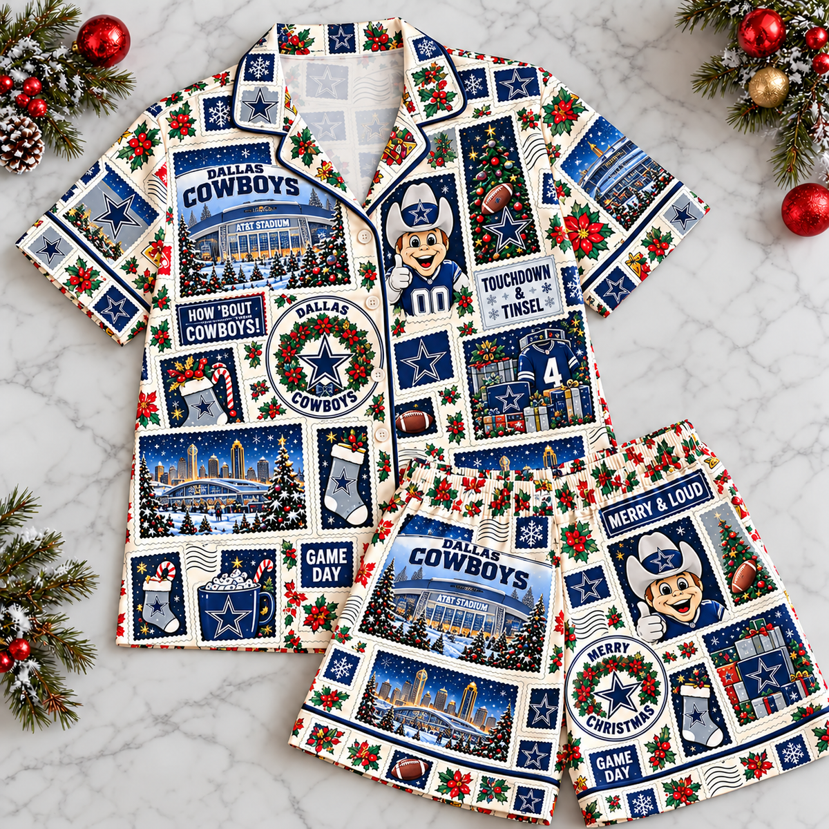 Premium NFL DC Stamp Pajamas Set