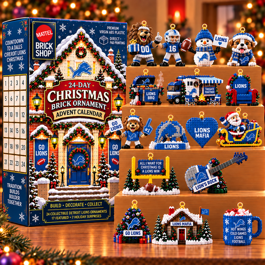 Premium NFL DL Christmas Brick Ornament Advent Calendar