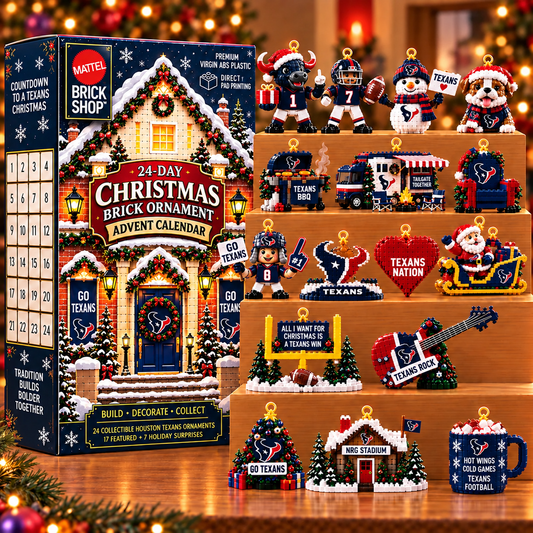 Premium NFL HT Christmas Brick Ornament Advent Calendar