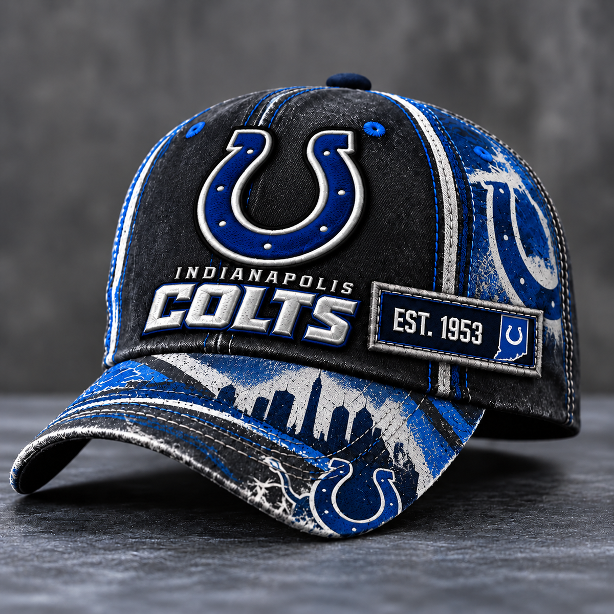 Premium NFL IC Vintage Distressed Embroidered Cap