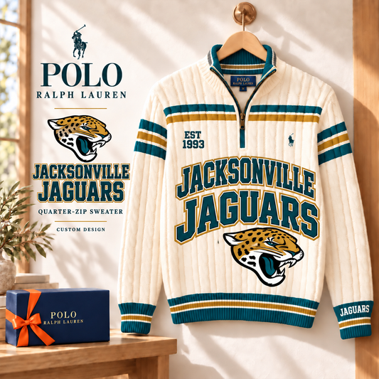 Premium NFL JJ Long Zip Polo Shirt
