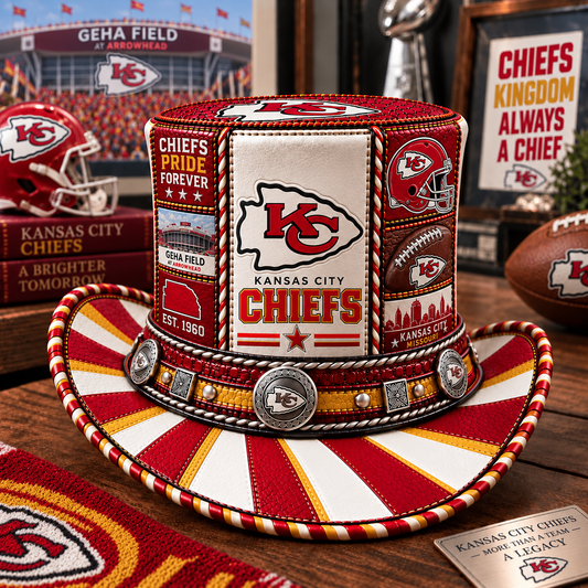 Premium NFL KCC Leather Top Hat