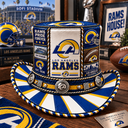 Premium NFL LAR Leather Top Hat