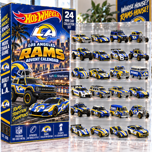 Premium NFL LAR Mini Car Advent Calendar V4