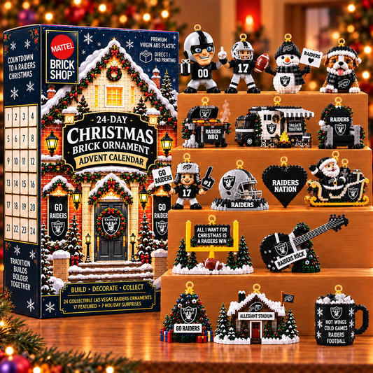 Premium NFL LVR Christmas Brick Ornament Advent Calendar