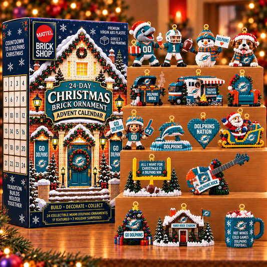 Premium NFL MD Christmas Brick Ornament Advent Calendar