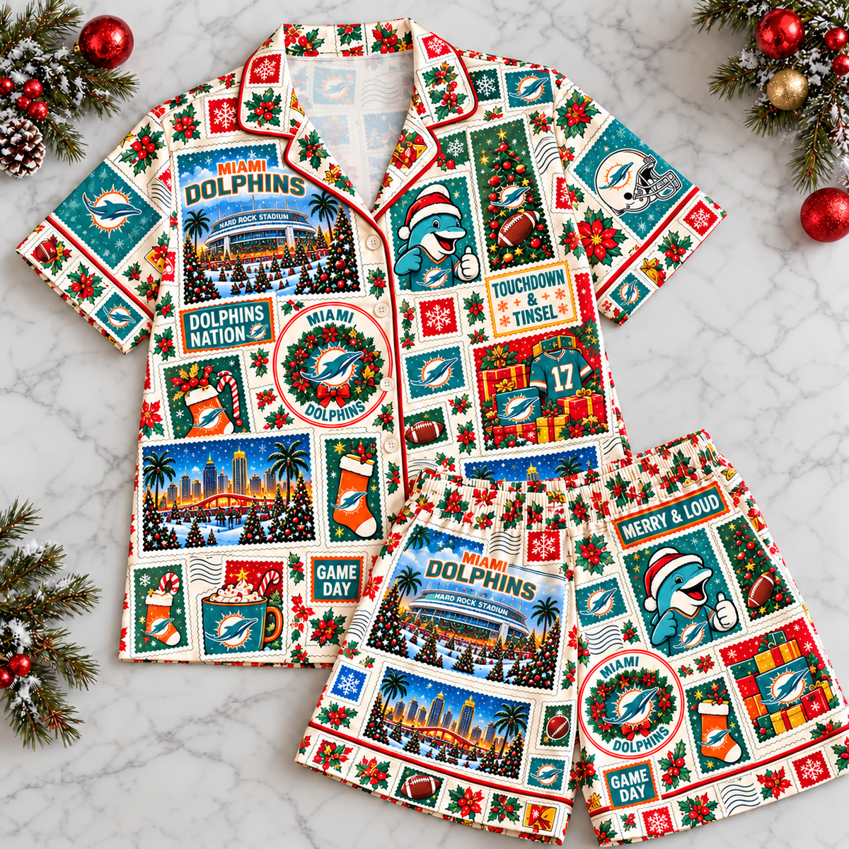 Premium NFL MD Stamp Pajamas Set