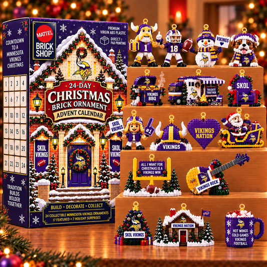 Premium NFL MV Christmas Brick Ornament Advent Calendar