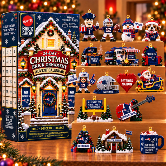 Premium NFL NEP Christmas Brick Ornament Advent Calendar