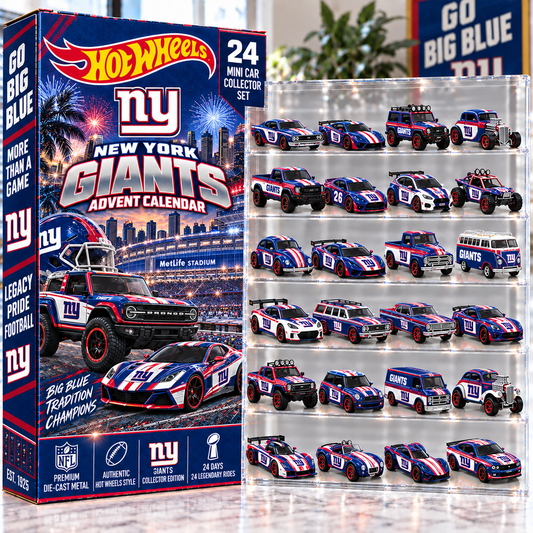 Premium NFL NYG Mini Car Advent Calendar V4