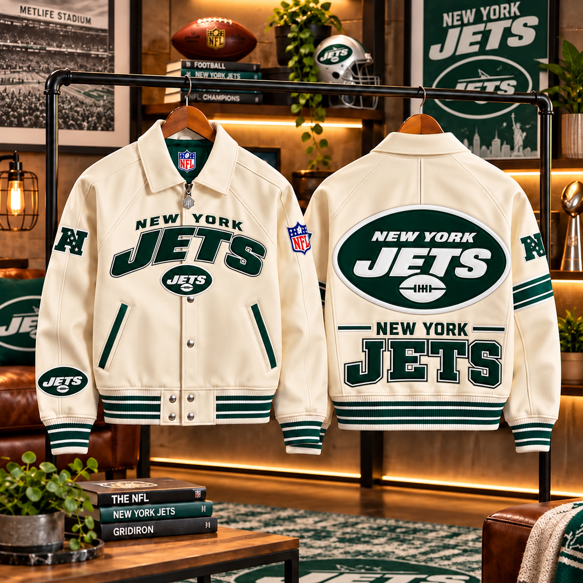 Premium NFL NYJ LETTERMAN JACKET