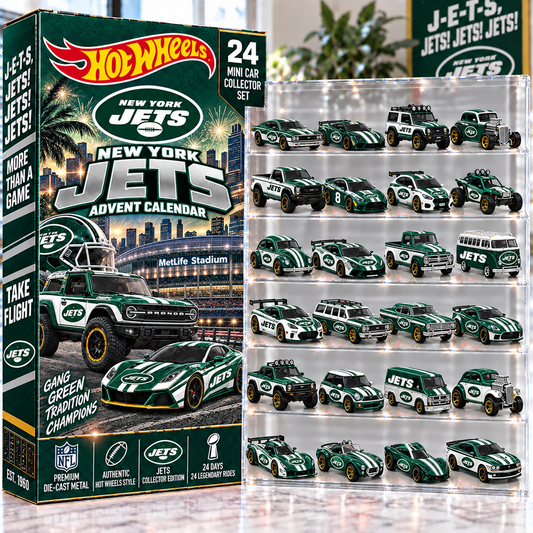 Premium NFL NYJ Mini Car Advent Calendar V4