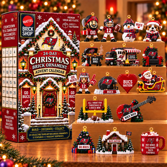 Premium NFL TBB Christmas Brick Ornament Advent Calendar