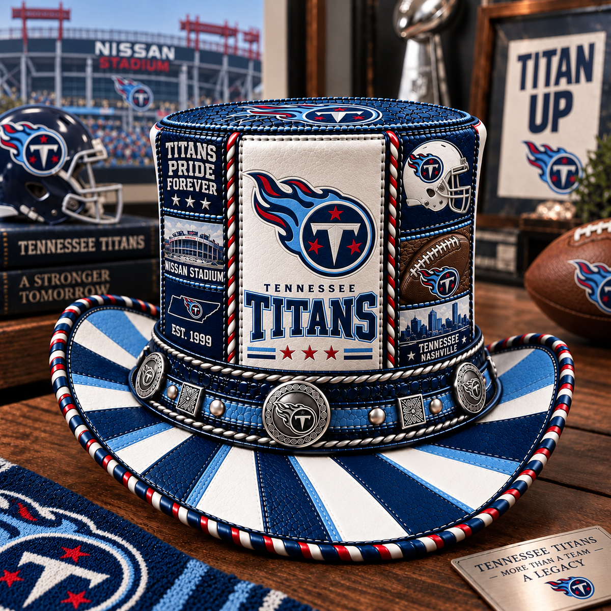 Premium NFL TT Leather Top Hat