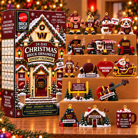 Premium NFL WC Christmas Brick Ornament Advent Calendar