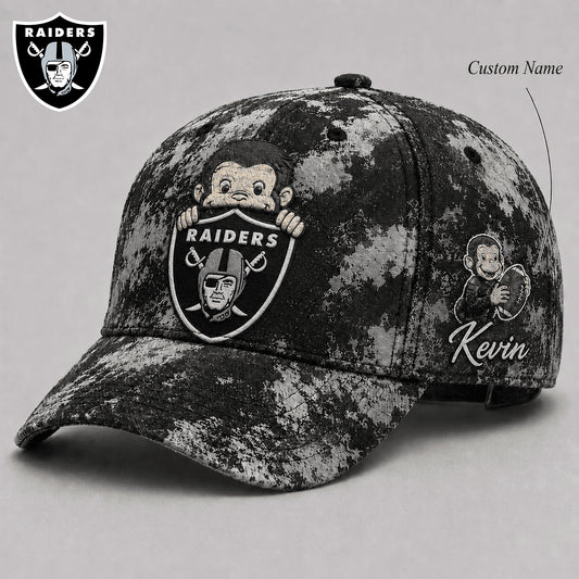Premium NFL x LV Curious George Custom Name Classic Cap For Passionate Game Day