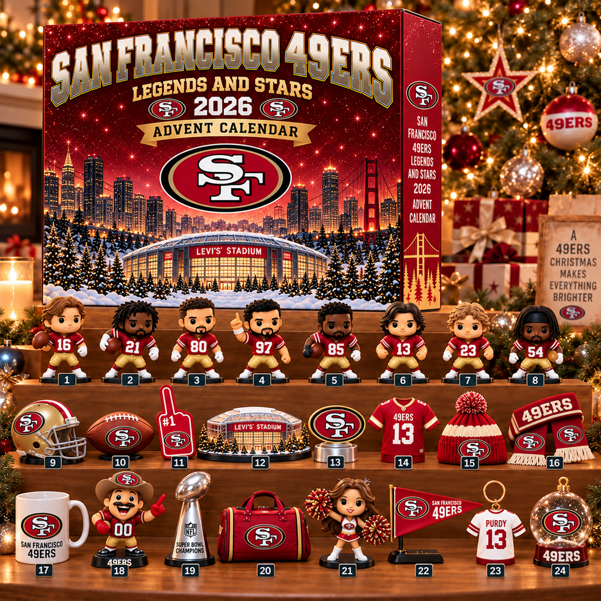 Premium NFL x SF Christmas Stadium Advent Calendar