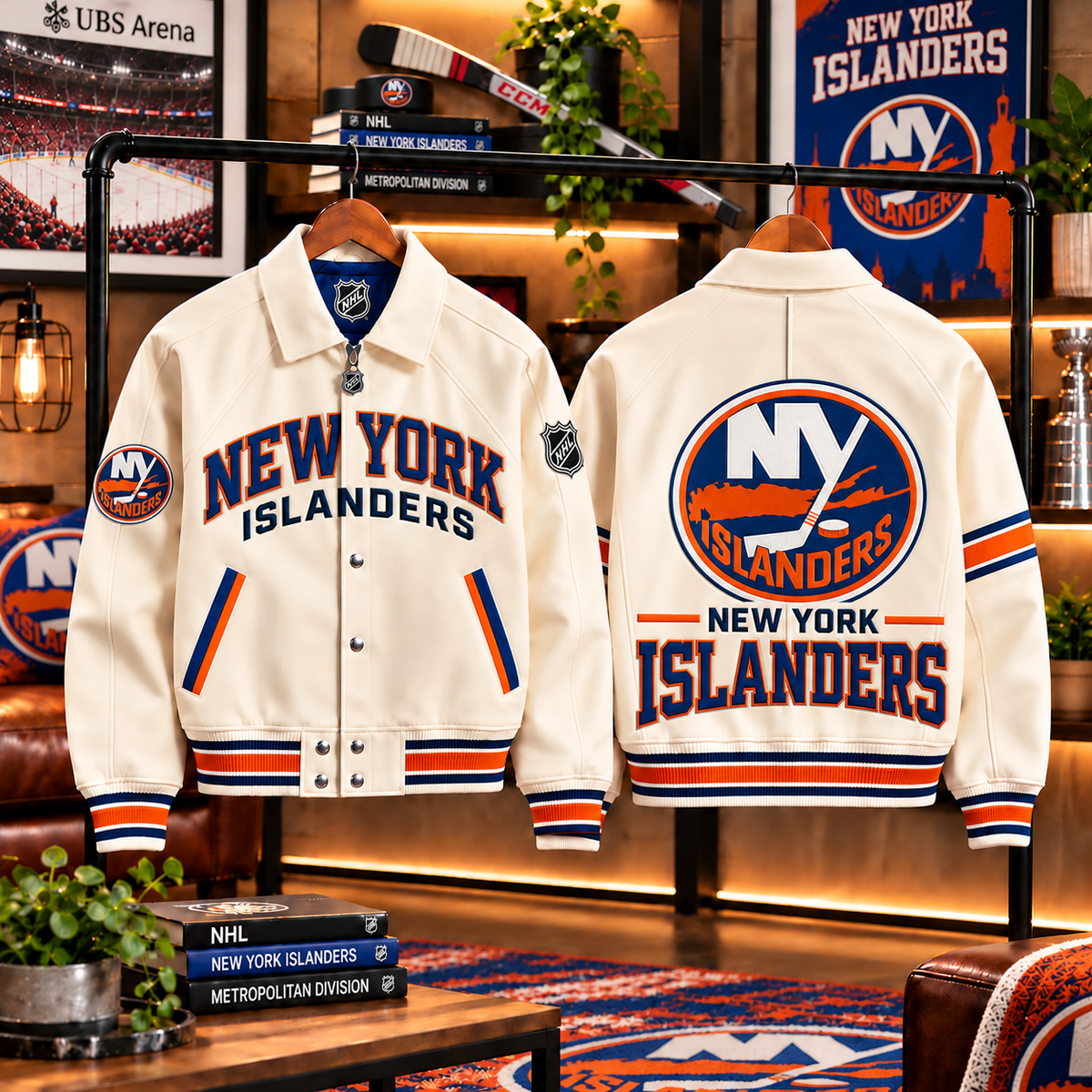 Premium NHL NYI LETTERMAN JACKET