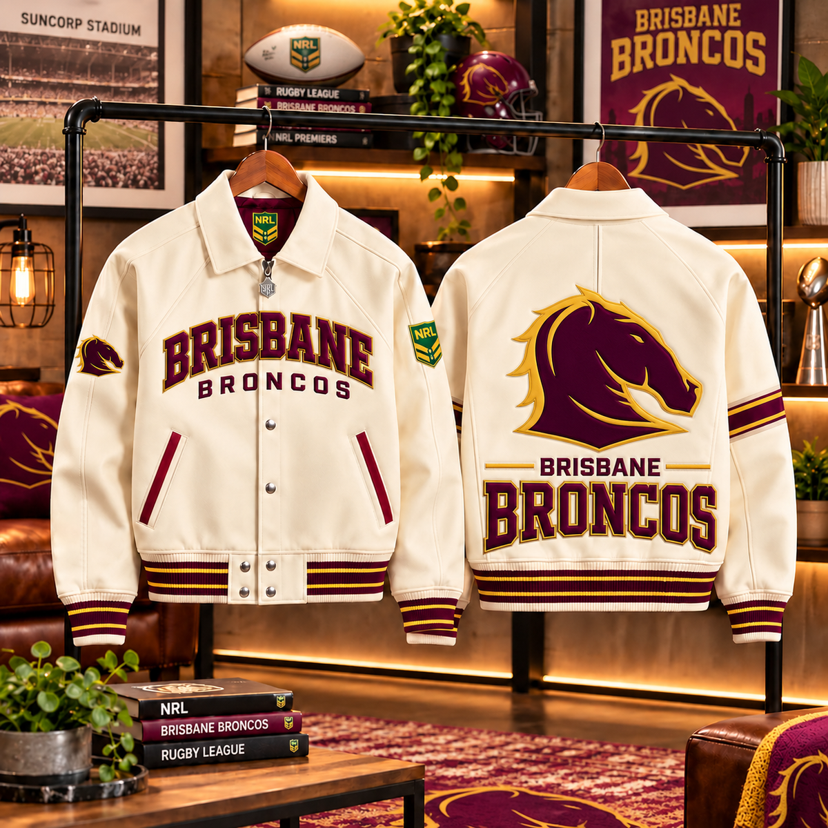 Premium NRL BB LETTERMAN JACKET