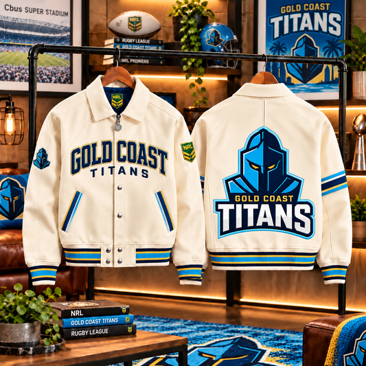 Premium NRL GCT LETTERMAN JACKET