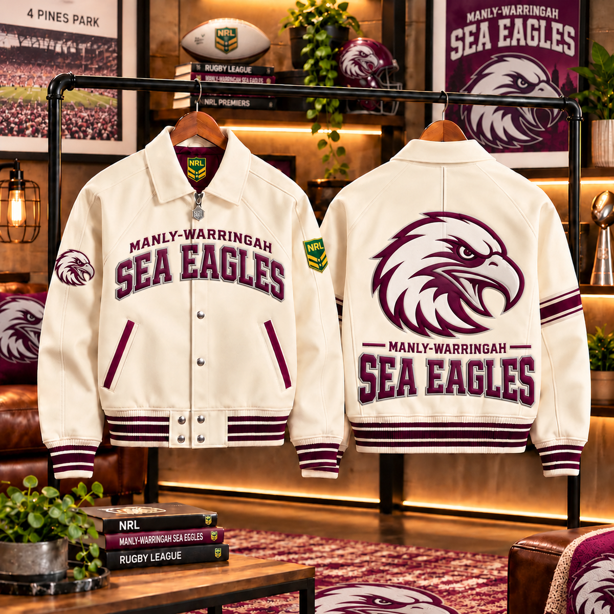 Premium NRL MWSE LETTERMAN JACKET