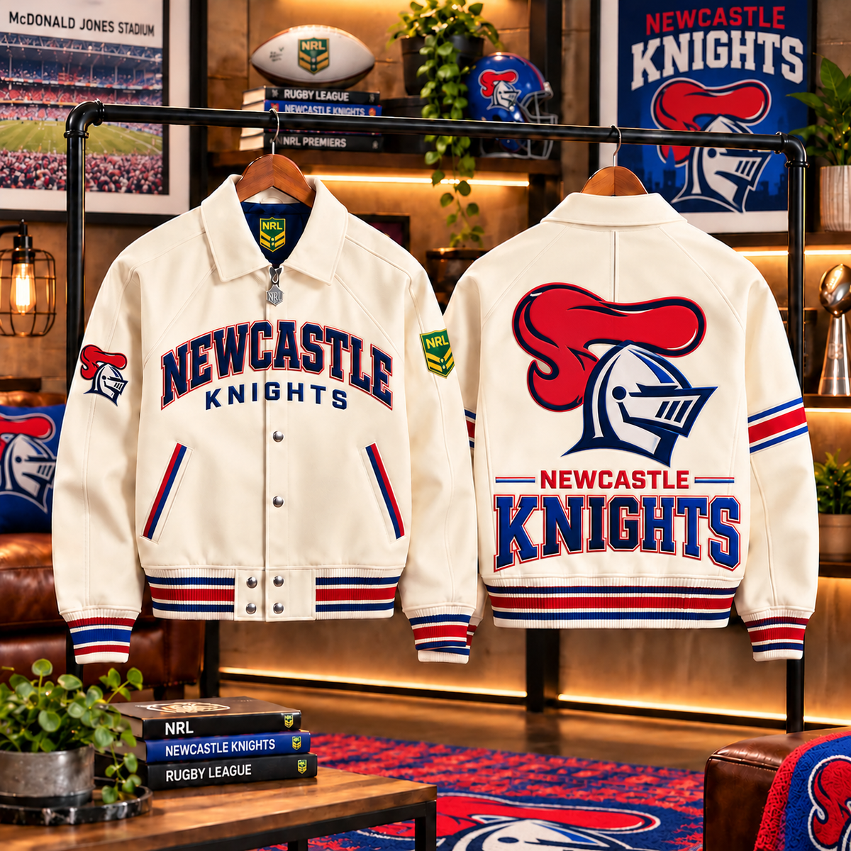 Premium NRL NK LETTERMAN JACKET