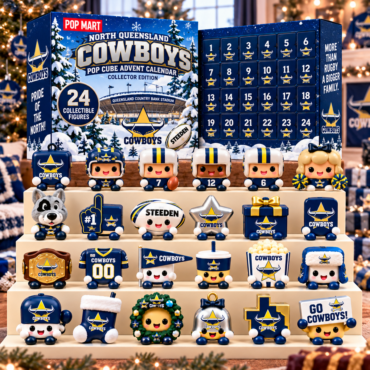 Premium NRL x NQC Pop Toy Advent Calendar