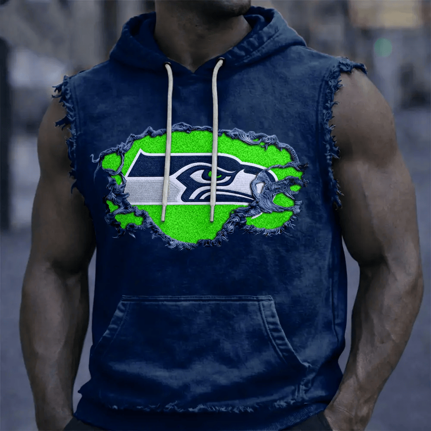 SEA x NFL Men’???s Sleeveless Hoodie Tank DATND TANTD 280526
