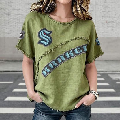SEA x NHL Women’???s Vintage O-Neck 2905 DatND DVT