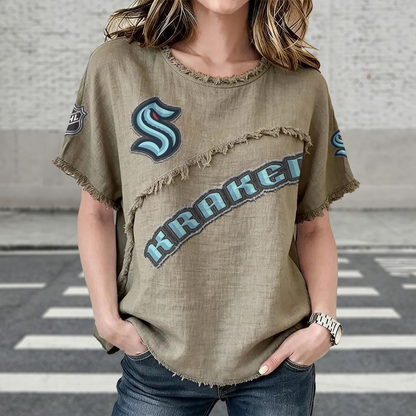 SEA x NHL Women’???s Vintage O-Neck 2905 DatND DVT