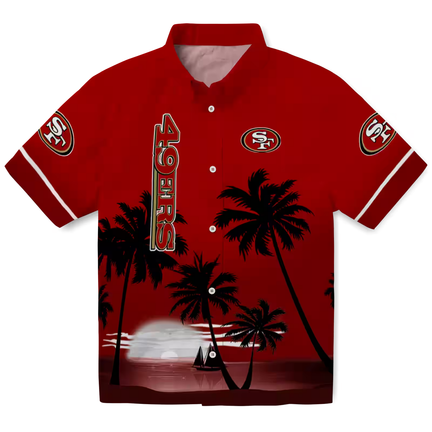 SF x NFL Hawaiian Shirt ’??? Beach Sunset DATND TANTD 270526