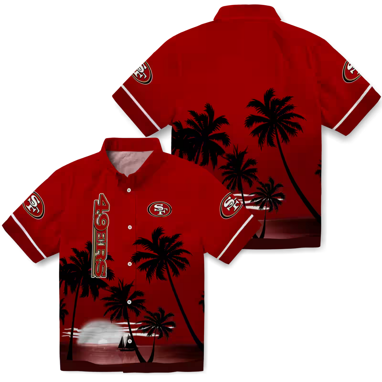 SF x NFL Hawaiian Shirt ’??? Beach Sunset DATND TANTD 270526
