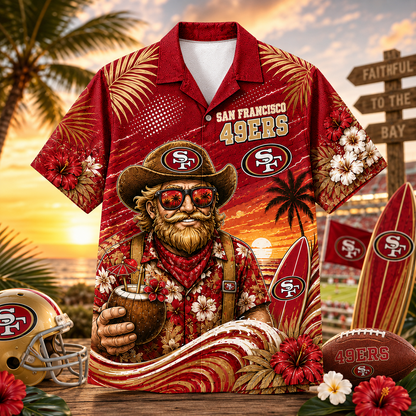 SF x NFL Premium Beach Vibes Hawaiian Shirt