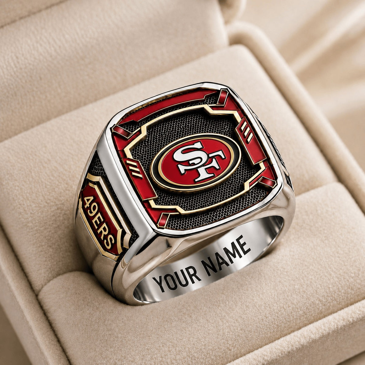 SF49 NFL Special Ring Custom Any Name Gift For Fan Love