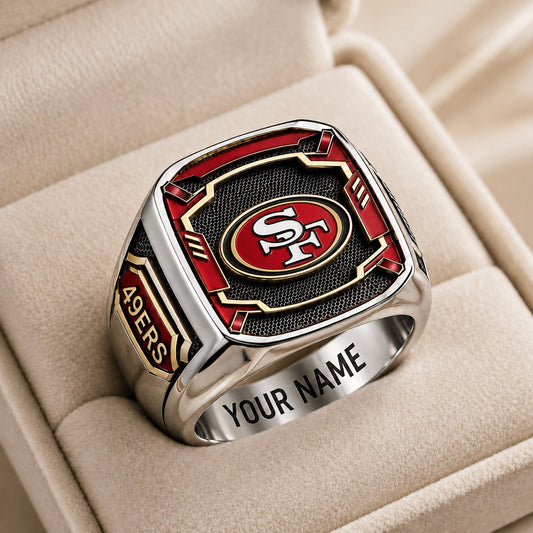 SF49 NFL Special Ring Custom Any Name Gift For Fan Love