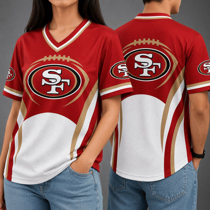 SF49 Premium NFL Team Spirit V-Neck Jersey
