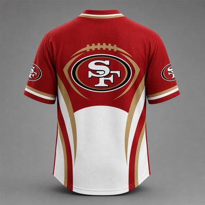 SF49 Premium NFL Team Spirit V-Neck Jersey