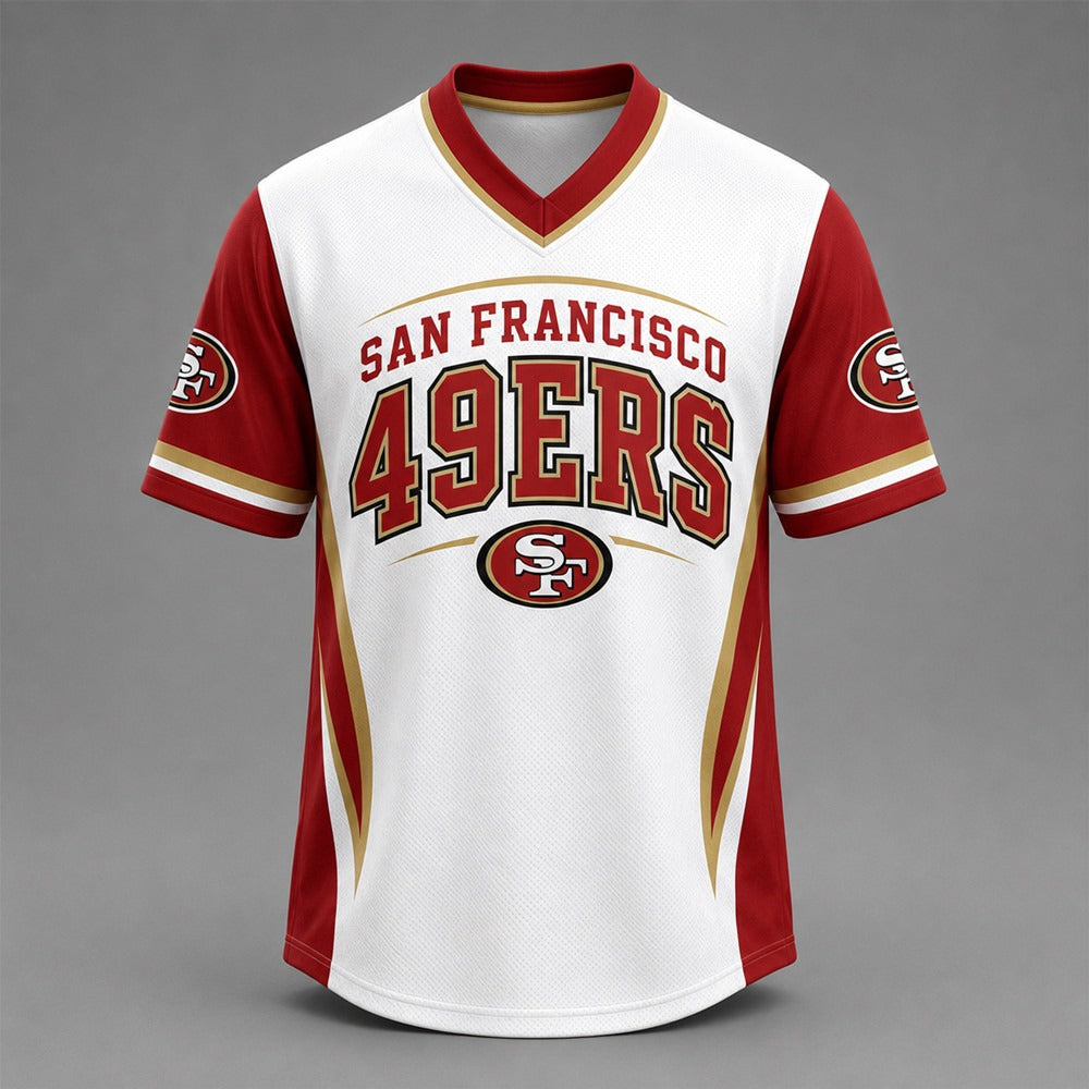 SF49 Premium NFL Team Spirit V-Neck Jersey