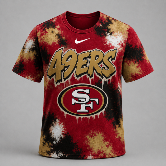 SF49 Premium NFL Urban Splash Dye T-shirt